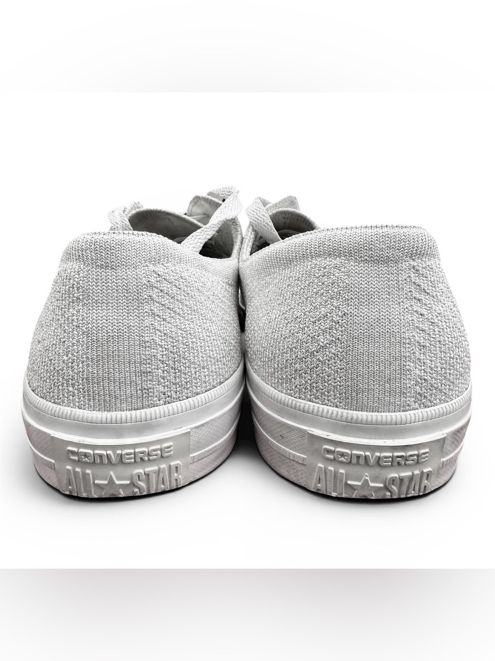 Converse All Star Knit Low Top Sneakers Off White Mens‎ 9.5 Womens 11.5 - Picture 6 of 6
